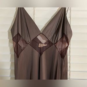Vintage Sheer Under-bust Maxi Dress | Sz M
